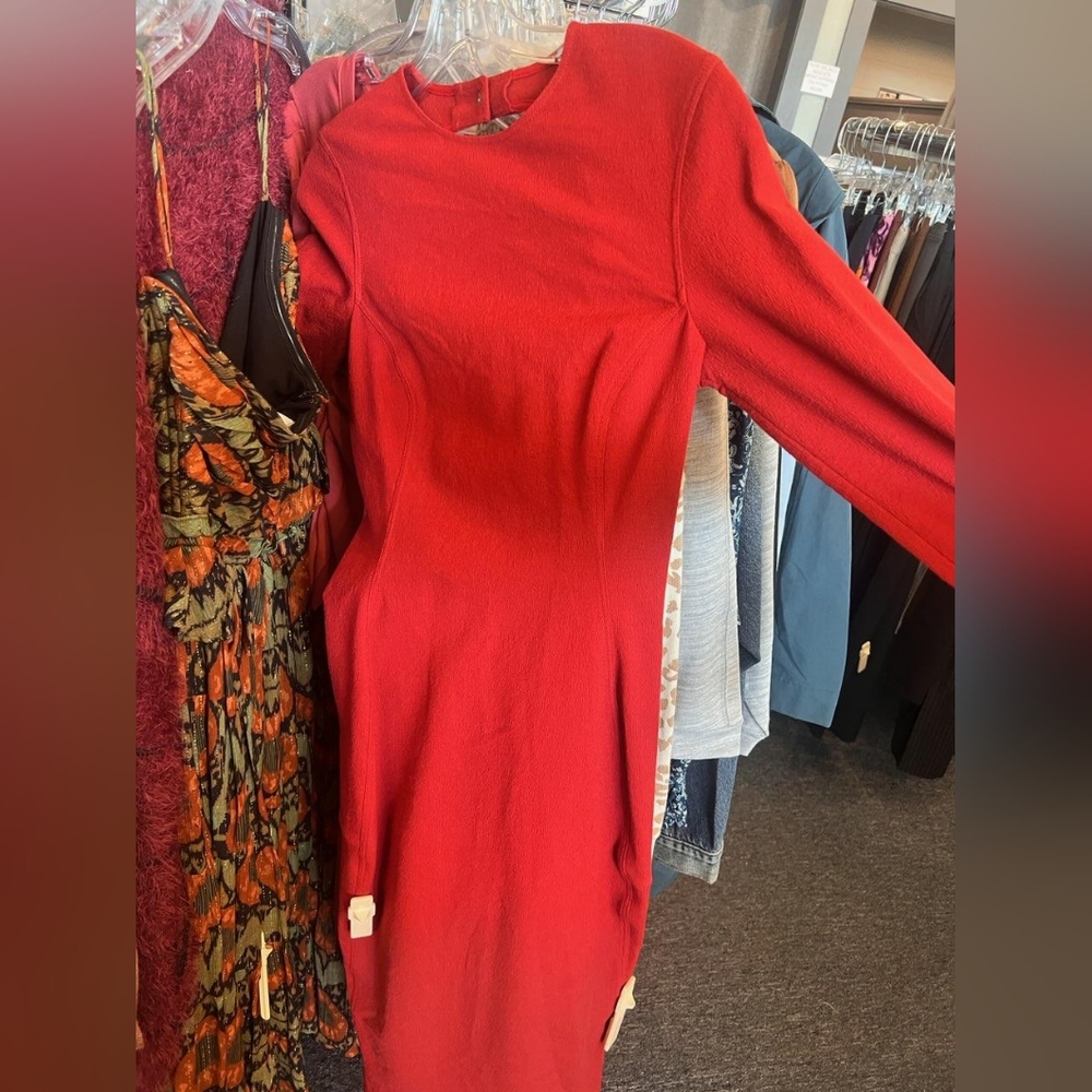 Rick Owens dark red dress